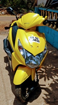 Yellow Honda Dio
