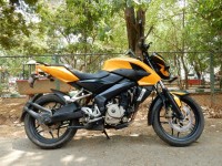 Yellow Bajaj Pulsar 200 NS