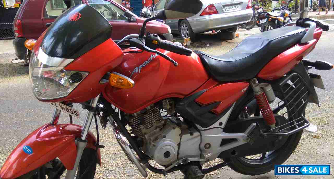 Red TVS Apache 150
