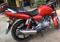Red TVS Apache 150