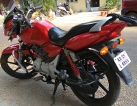 Red TVS Apache 150