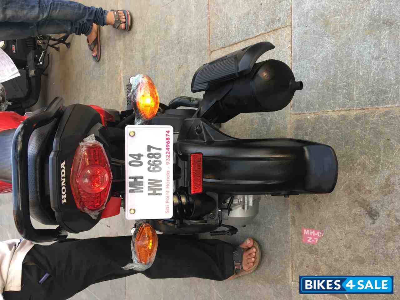 Black & Red Honda Navi Street