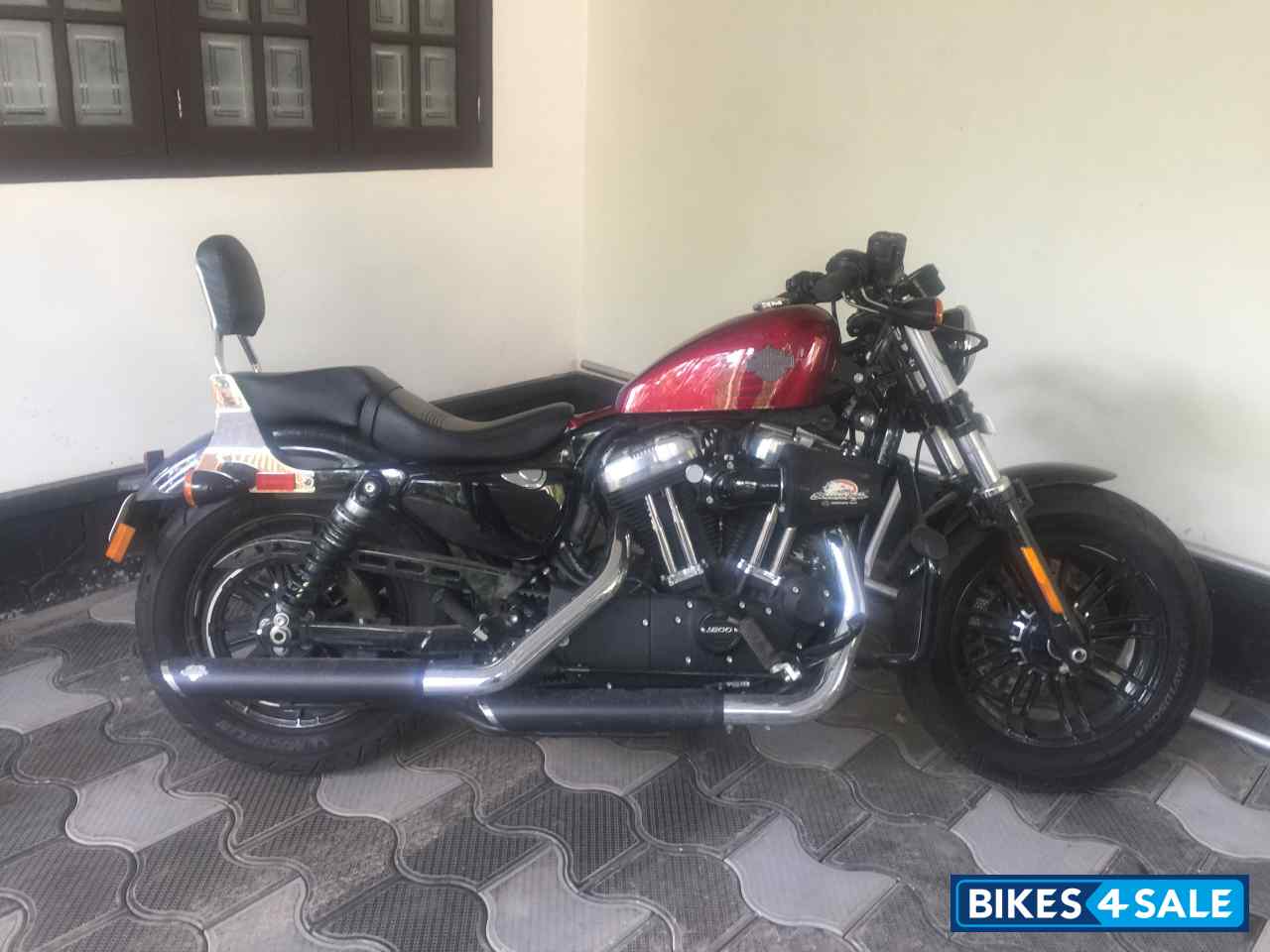 Red Harley Davidson XL 1200X Forty-Eight