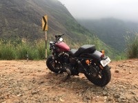 Red Harley Davidson XL 1200X Forty-Eight