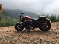 Red Harley Davidson XL 1200X Forty-Eight
