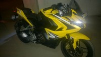 Yellow Bajaj Pulsar RS 200