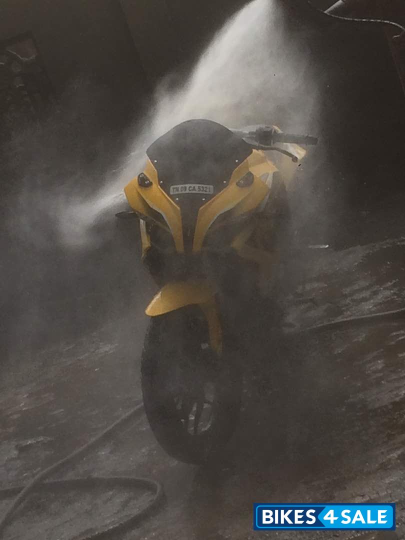 Yellow Bajaj Pulsar RS 200