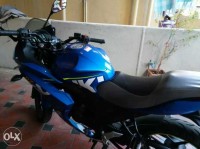 Blue Suzuki Gixxer SF