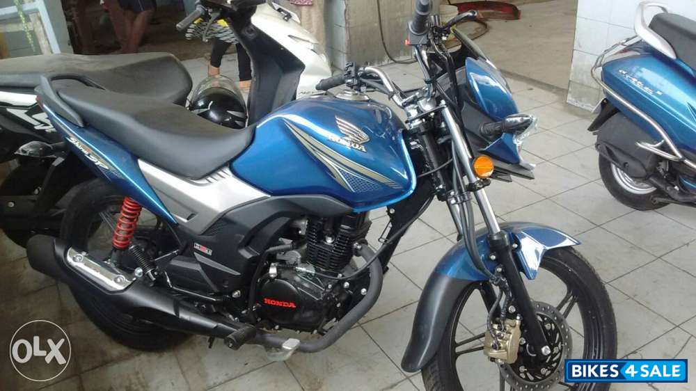 Blue Honda CB Shine SP