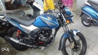 Blue Honda CB Shine SP