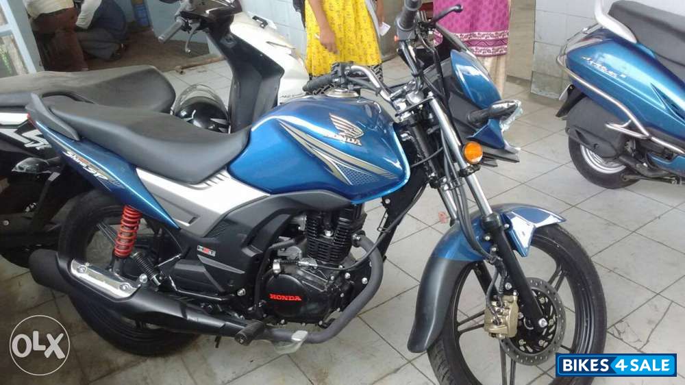 Blue Honda CB Shine SP