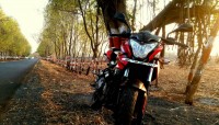Red And Black Bajaj Pulsar 200 NS