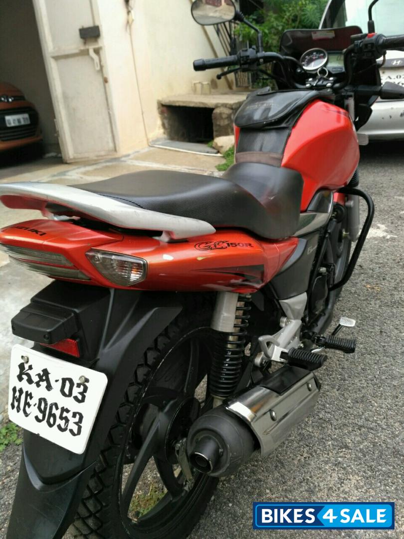 Orange Suzuki GS 150R