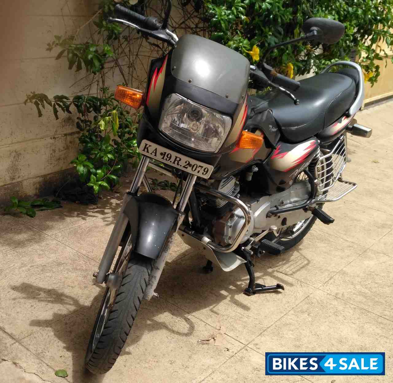 Black With Red Stripes TVS Victor