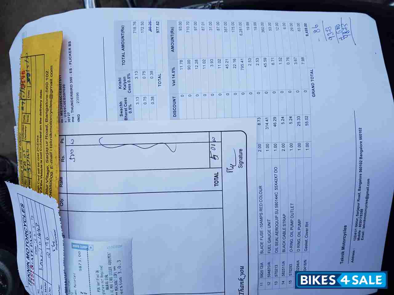 Black Royal Enfield Thunderbird TwinSpark 350