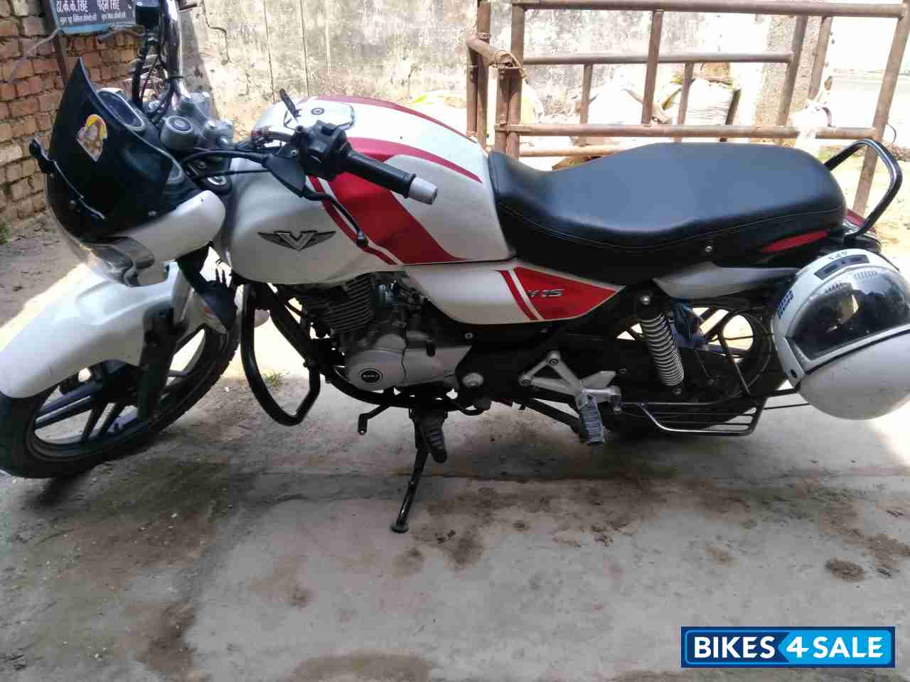 White & Red Bajaj V15