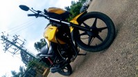 Golden Honda CB Twister