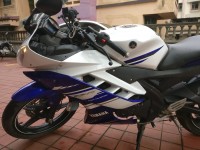 White And Blue Yamaha YZF R15 V2