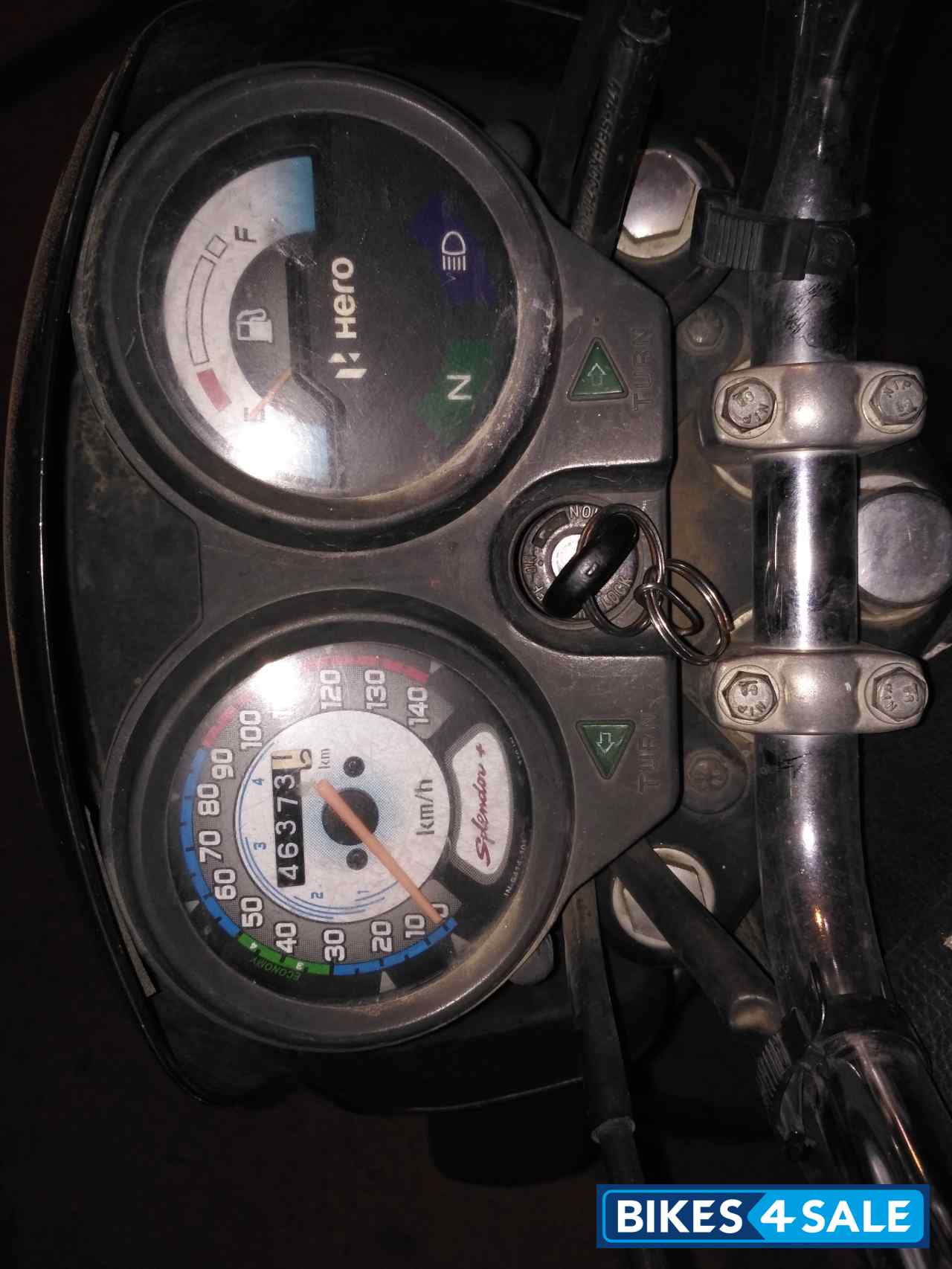 Black And Blue Hero Splendor Plus