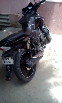 Black TVS Apache RTR 180