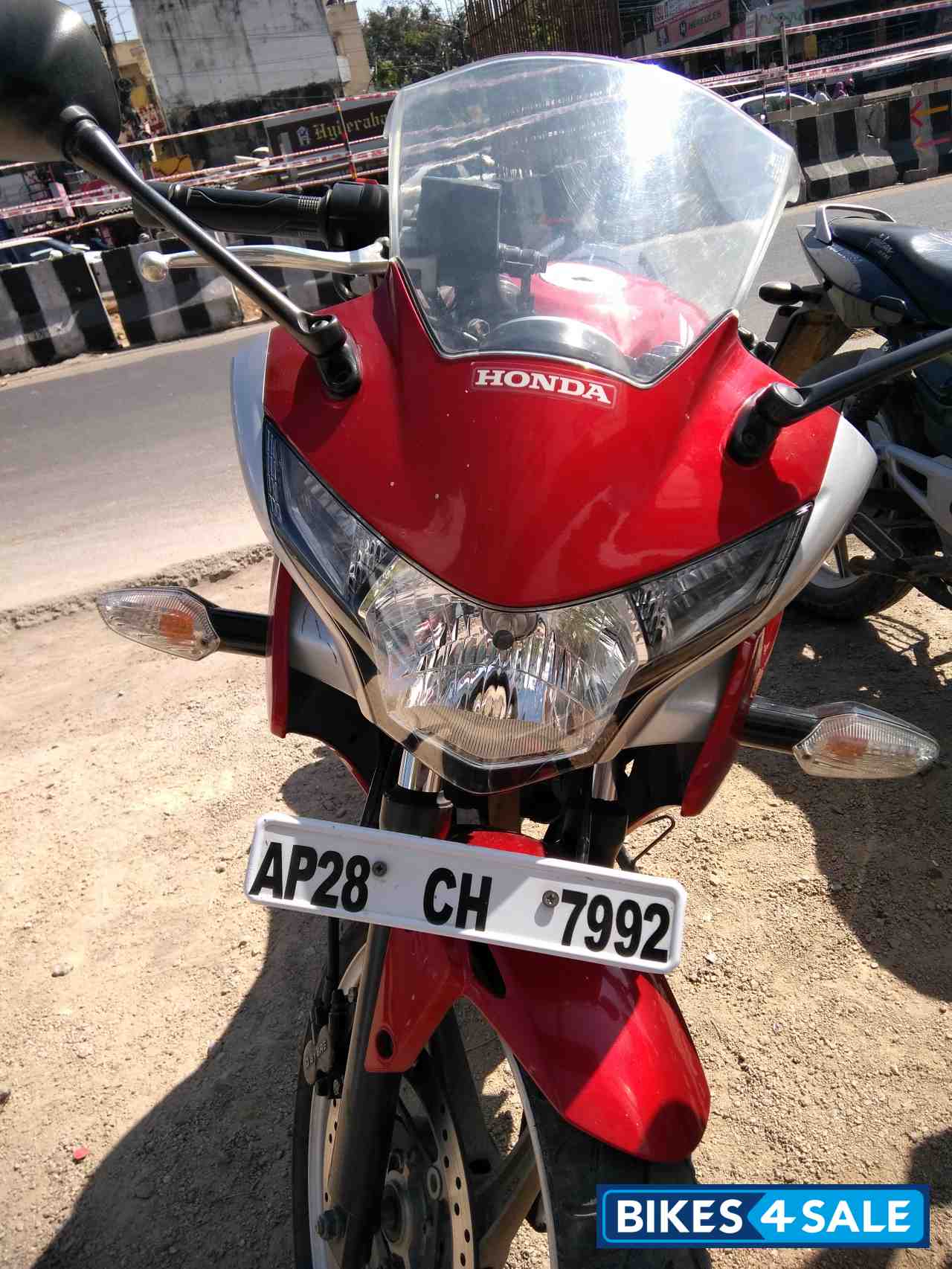 Sports Red Honda CBR 250R