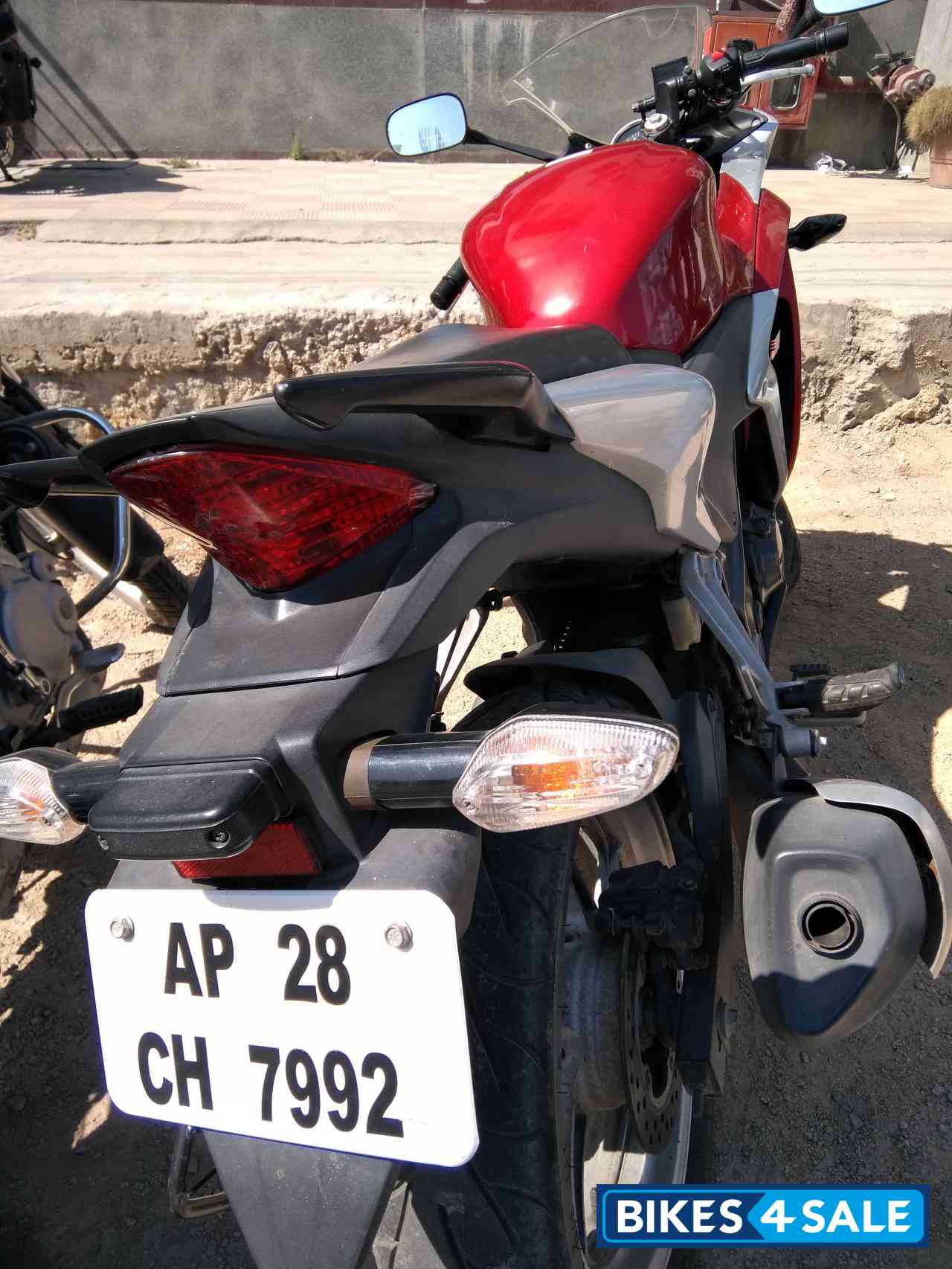 Sports Red Honda CBR 250R