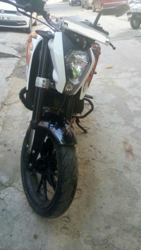 White KTM Duke 200