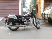 Black Royal Enfield Classic Chrome
