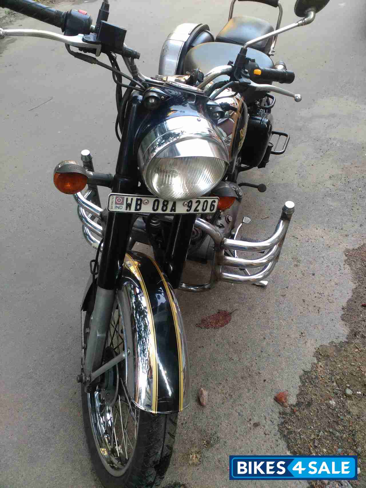 Black Royal Enfield Classic Chrome