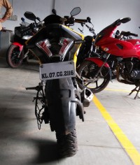 Yellow Bajaj Pulsar RS 200