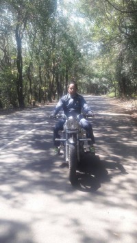 Silver Royal Enfield Bullet Electra