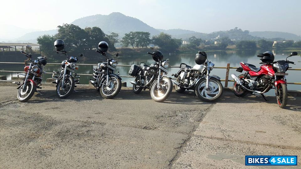 Silver Royal Enfield Bullet Electra