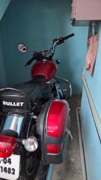 Red Royal Enfield Bullet Electra