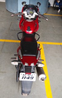 Red Bajaj Pulsar 220F
