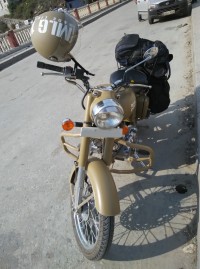 Brown Royal Enfield Classic Desert Storm