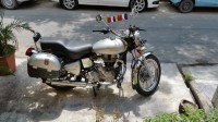 Silver Royal Enfield Bullet Electra