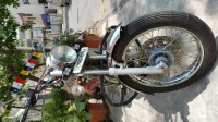Silver Royal Enfield Bullet Electra
