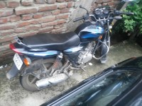 Black Blue Bajaj Discover 125