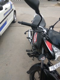 Black And Red Bajaj Discover 100M