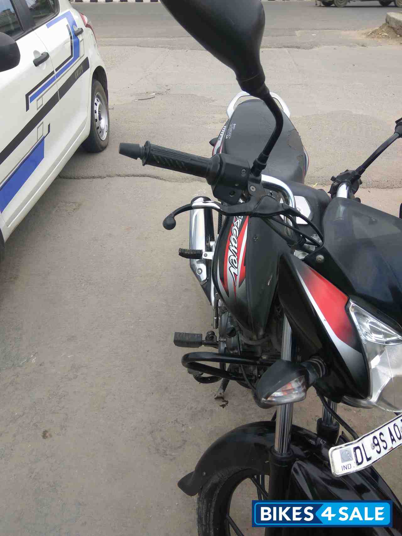 Black And Red Bajaj Discover 100M