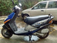 Blue Black Honda Dio