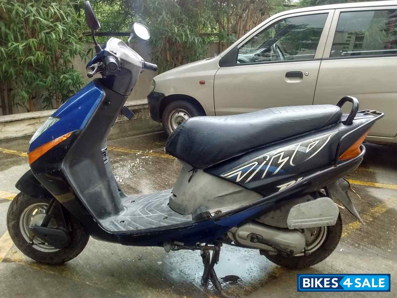 Blue Black Honda Dio