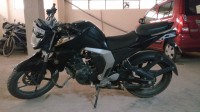 Black With Golden Stripe Yamaha FZ-S FI V2