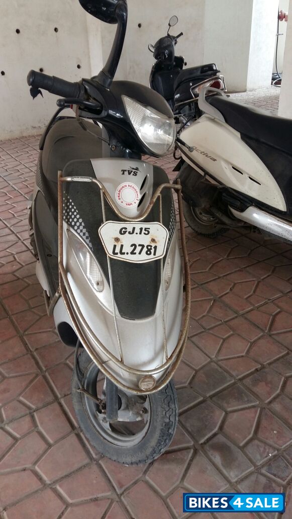 Black Silver TVS Scooty Pep Plus