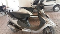 Black Silver TVS Scooty Pep Plus