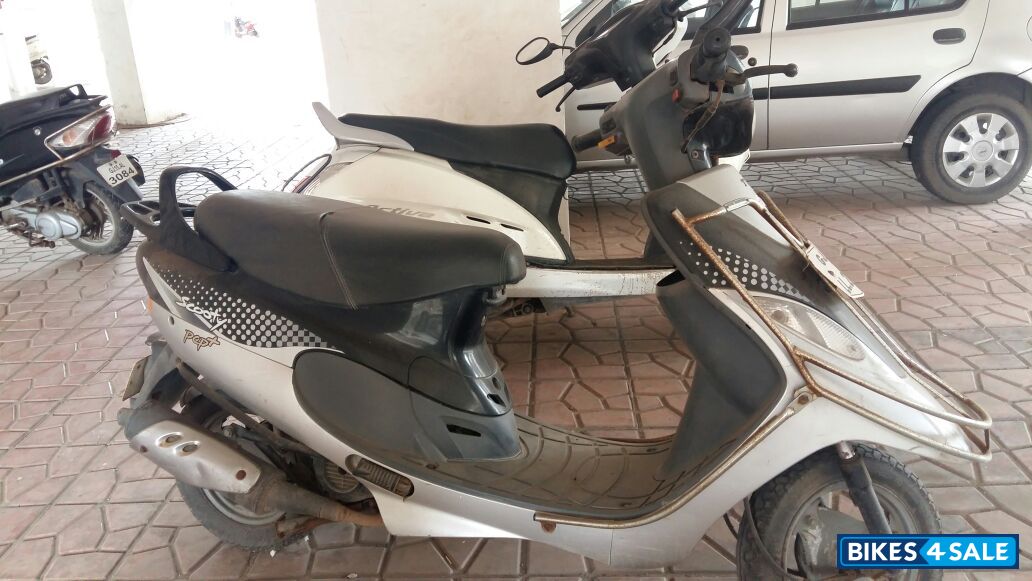 Black Silver TVS Scooty Pep Plus