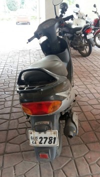 Black Silver TVS Scooty Pep Plus