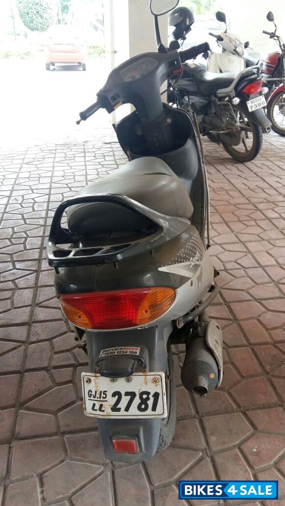 Black Silver TVS Scooty Pep Plus