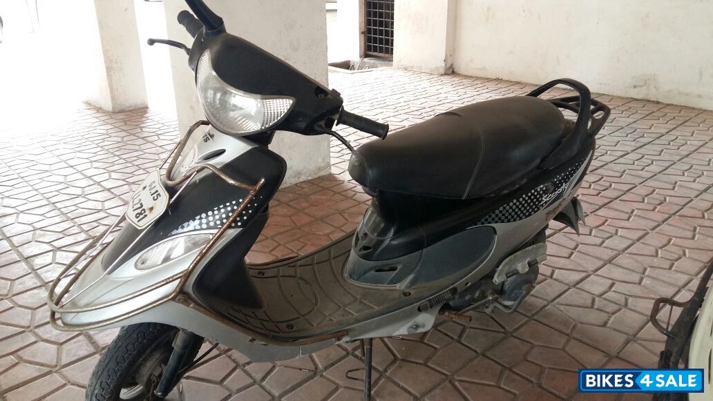 Black Silver TVS Scooty Pep Plus
