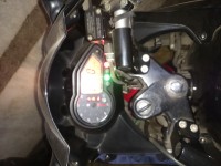 Red Bajaj Pulsar 220F